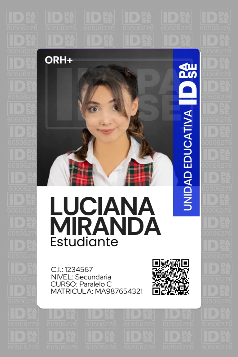 Credencial en PVC para tu institución